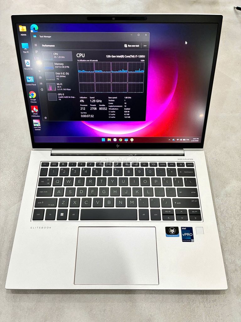HP EliteBook 840 G9 - i7/16G/256G 14" BH T12/2026. Mua bán Laptop tại Thành phố Biên Hòa Đồng Nai được đăng bởi Bc Ac hình 1