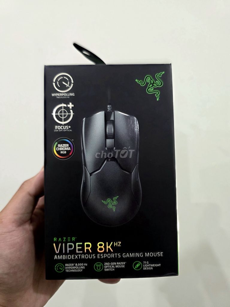Chuột gaming Razer Viper 8KHz Đen, cam. Mua bán Phụ kiện (Màn hình, Chuột...) tại Quận 1 Tp Hồ Chí Minh được đăng bởi Thái Khang hình 1