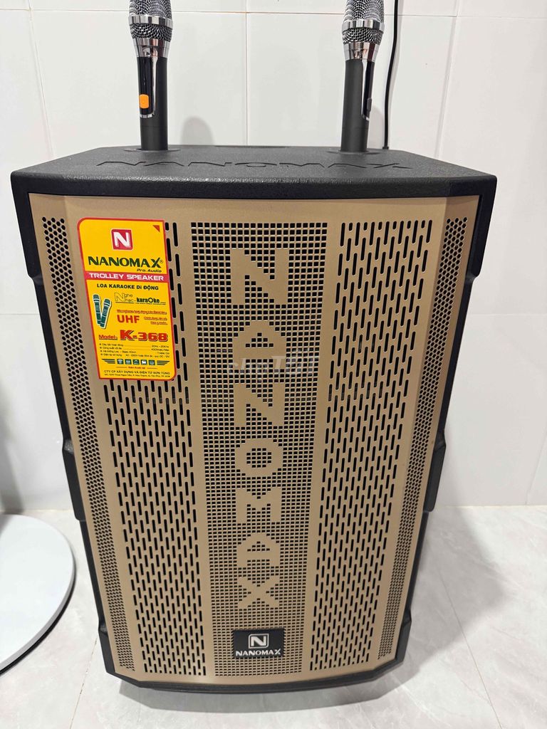 Loa kéo Nanomax K-368. Mua bán Tivi, Âm thanh tại Thành phố Mỹ Tho Tiền Giang được đăng bởi Chung Nguyễn hình 1