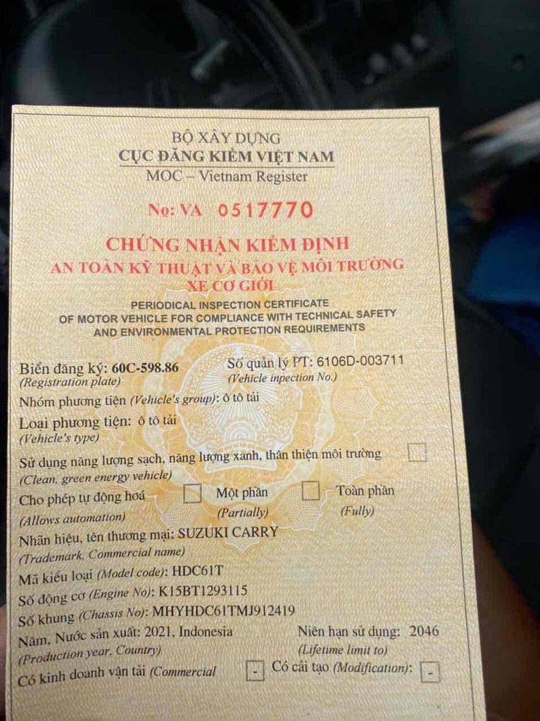 Xe tải Suzuki CARRY nhập Indo cực kỳ mới. Mua bán Xe tải, xe ben tại Thành phố Biên Hòa Đồng Nai được đăng bởi CH xe máy Trần Na Na hình 11