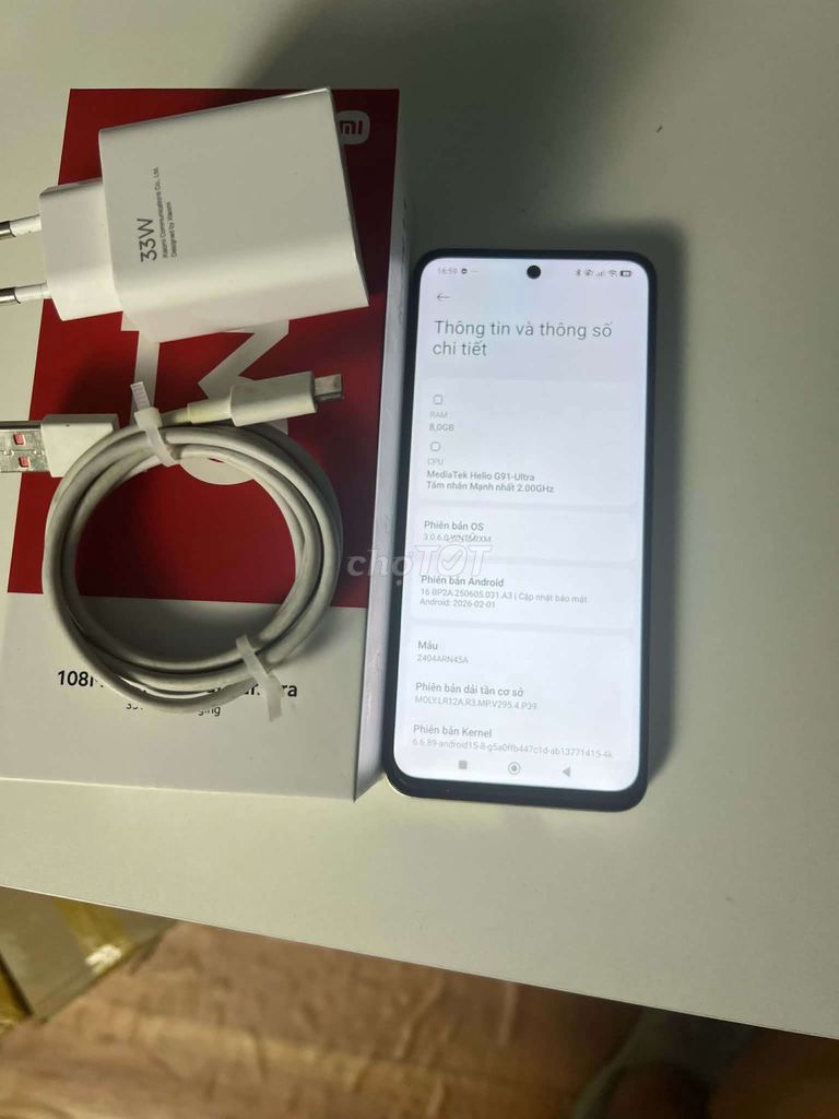 Xiaomi Redmi 13 128GB Trắng. Mua bán Điện thoại tại Huyện Văn Lâm Hưng Yên được đăng bởi Dương Kiên hình 1