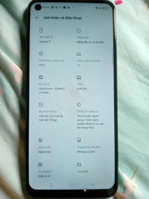Bán rẻ điện thoại realme 7i ram 8g nhớ 128g đẹp. Mua bán Điện thoại tại Huyện Bình Chánh Tp Hồ Chí Minh được đăng bởi Chung