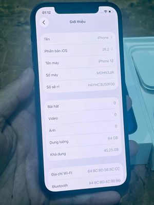 Apple iPhone 12 64GB Đen 91%