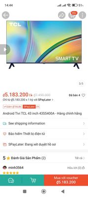 Google TV 43in,như mới. Mua bán Tivi, Âm thanh tại Quận 7 Tp Hồ Chí Minh được đăng bởi THÔNG VÕ