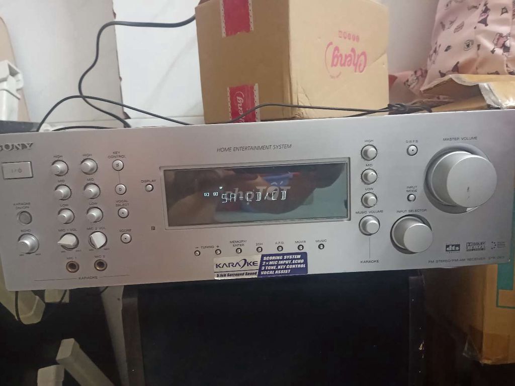 Amply Karaoke Sony Bạc Không ra tiếng. Mua bán Tivi, Âm thanh tại Quận 4 Tp Hồ Chí Minh được đăng bởi ROMA hình 1