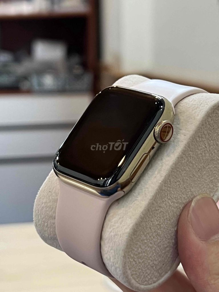 Apple Watch Series 6/40 esim pin 100 thép gold