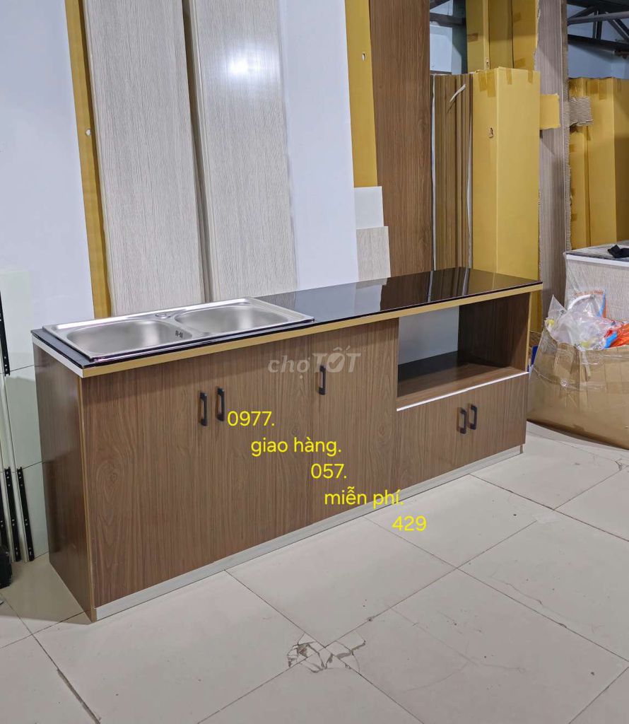 Tủ bếp Nhựa 2m03cm .Nâu vân gỗ.mini00. Mua bán Tủ, kệ gia đình tại Thành phố Thủ Đức Tp Hồ Chí Minh được đăng bởi lê xuân hình 1