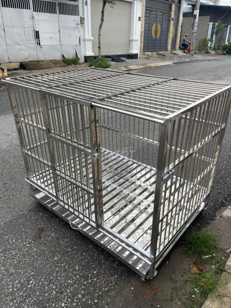 Thanh lý chuồng chó inox loại lớn. Mua bán Phụ kiện, Thức ăn, Dịch vụ tại Quận Gò Vấp Tp Hồ Chí Minh được đăng bởi Chuồng chó inox Sài Gòn giá rẻ hình 1
