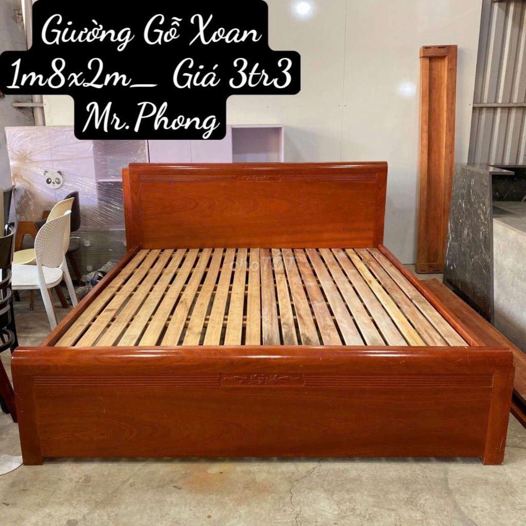 Thanh lý giường 1m8x2m giá 3tr3 tphcm