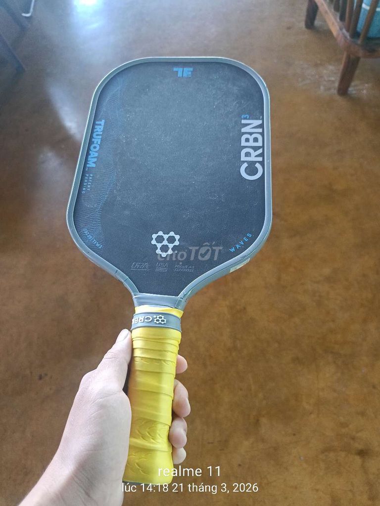 Vợt Pickleball CRBN CRBN3 Đen. Mua bán Đồ thể thao, Dã ngoại tại Thành phố Mỹ Tho Tiền Giang được đăng bởi Minh hình 1