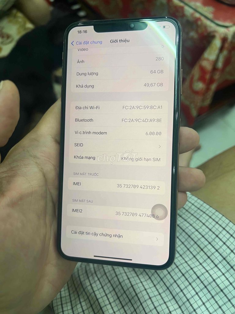 Apple iPhone Xs Max 64GB Vàng Like New. Mua bán Điện thoại tại Thành phố Thủ Đức Tp Hồ Chí Minh được đăng bởi lam tuan hình 1