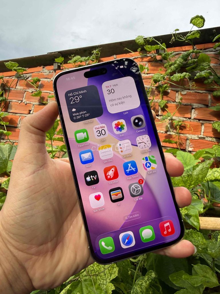 Apple iPhone 14 Pro Max 256GB Trắng 2 sim full qt. Mua bán Điện thoại tại Thành phố Sa Đéc Đồng Tháp được đăng bởi Lê Minh Lâm Hà hình 1