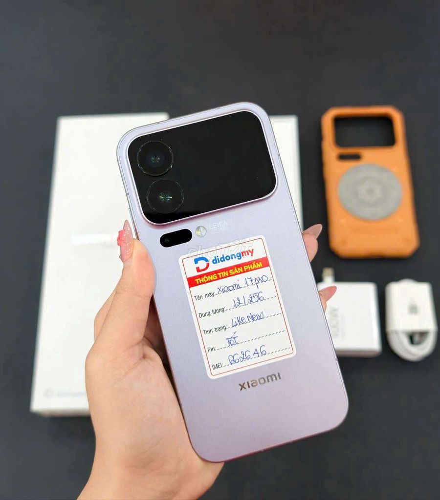 Xiaomi 17 Pro 256GB Tím 99% Fullbox, BH 6T, Góp 0%. Mua bán Điện thoại tại Quận 10 Tp Hồ Chí Minh được đăng bởi Di Động Mỹ hình 1