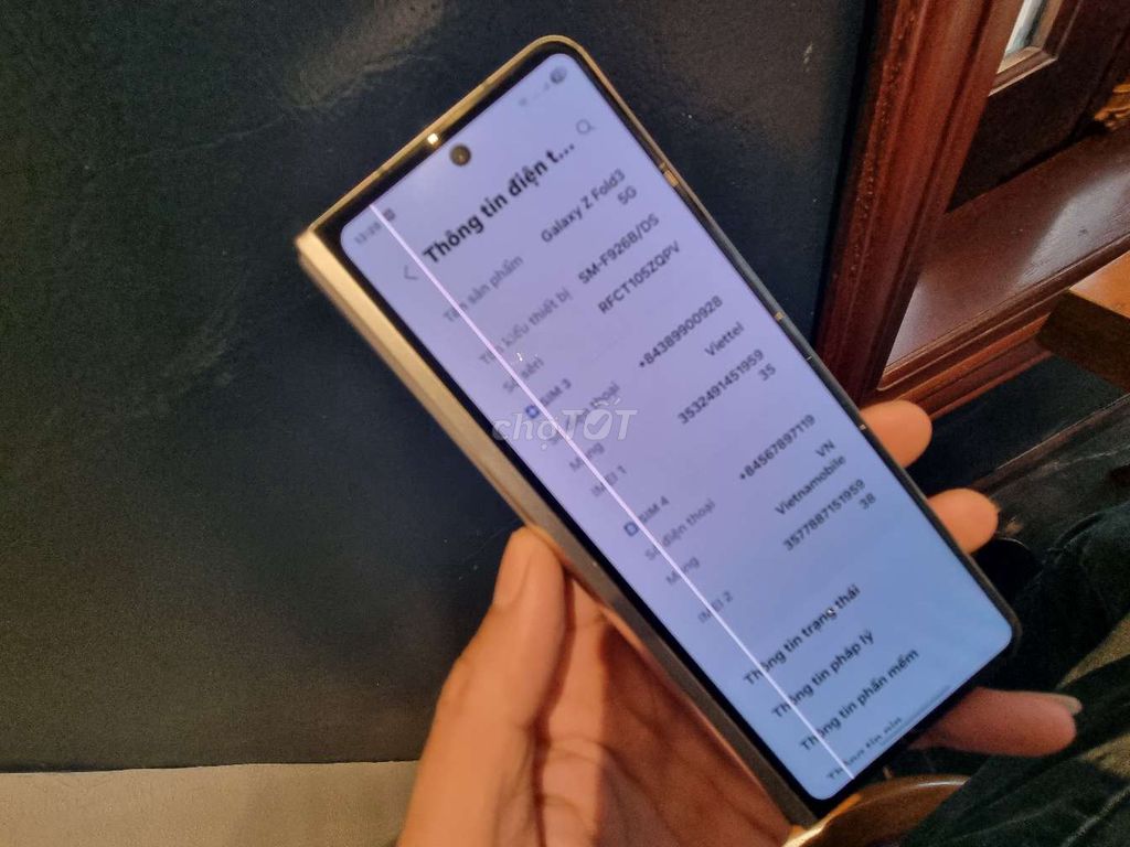 Samsung Galaxy Z Fold 3 Bạc. Mua bán Điện thoại tại Quận Tây Hồ Hà Nội được đăng bởi Nhân Tâm  hình 1