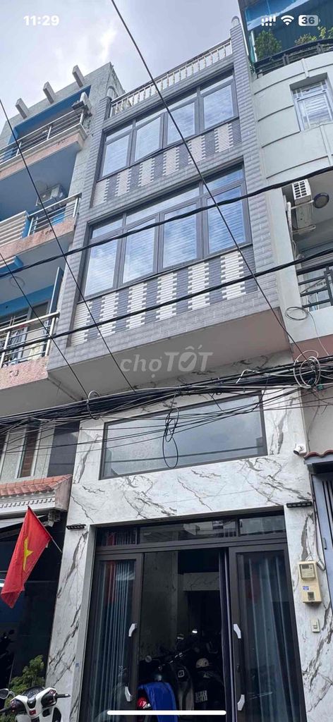 🌆5 lầu hẻm xe hơi 5 phòng ngủ cách 30m ra mặt tiền
