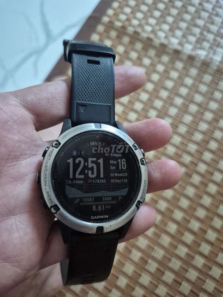 Garmin Fenix 5 47mm Đen. Mua bán Thiết bị đeo thông minh tại Quận Hà Đông Hà Nội được đăng bởi Quân Nguyễn hình 1