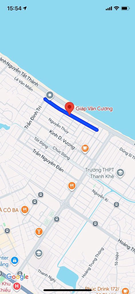Bán đất mặt tiền đường Giáp Văn Cương, đấu lưng biển Liên Chiểu