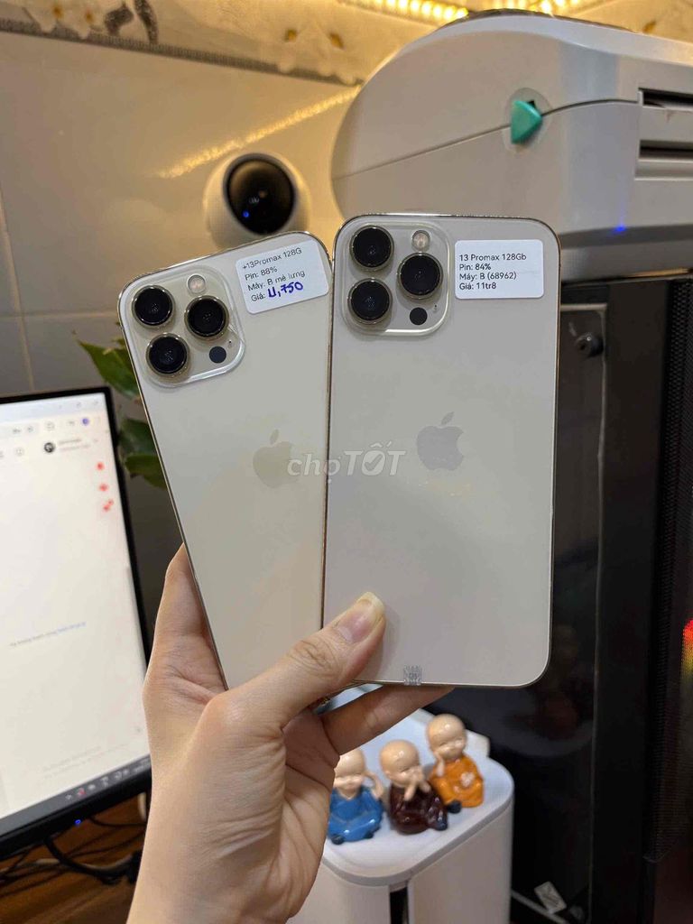 iPhone 13 Promax 128Gb Gold QT Đẹp 98 Nguyên Zin. Mua bán Điện thoại tại Huyện Hóc Môn Tp Hồ Chí Minh được đăng bởi SIRI STORE HCM hình 1