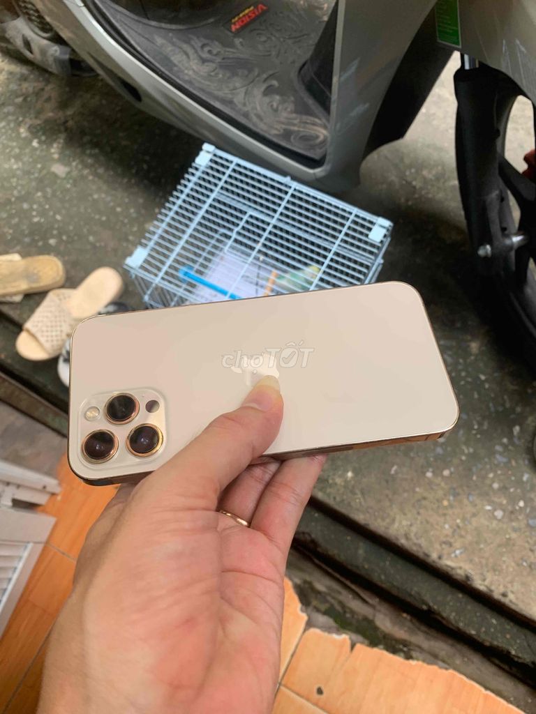 Iphone 12 Pro - gold- 256gb (Q,tế) 98% Zin ful cn