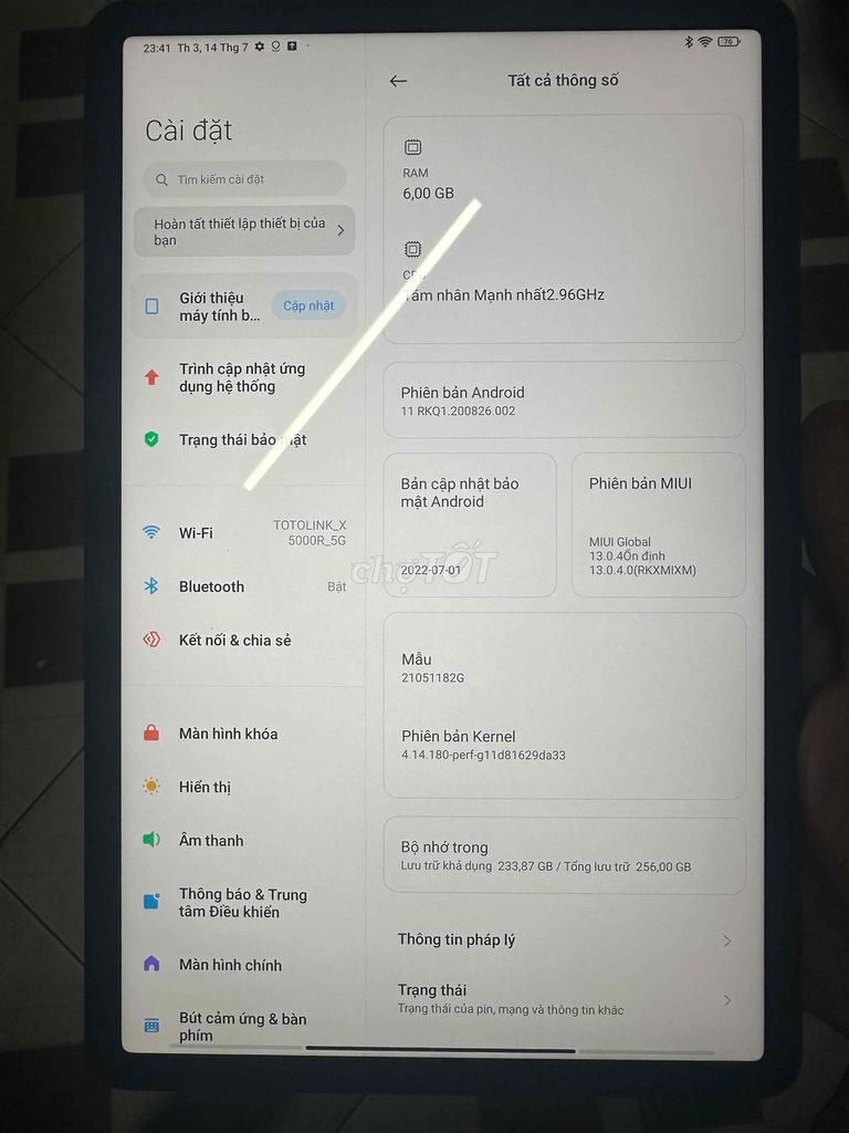 Xiaomi Pad 5 6GB/256GB Xám. Mua bán Máy tính bảng tại Quận 4 Tp Hồ Chí Minh được đăng bởi ĐĂNG hình 1
