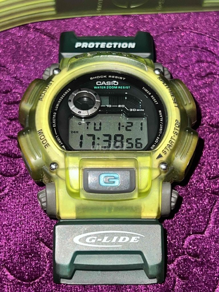 Casio GShock DW-9000 bản G-LIDE. Size 46,5x48,5