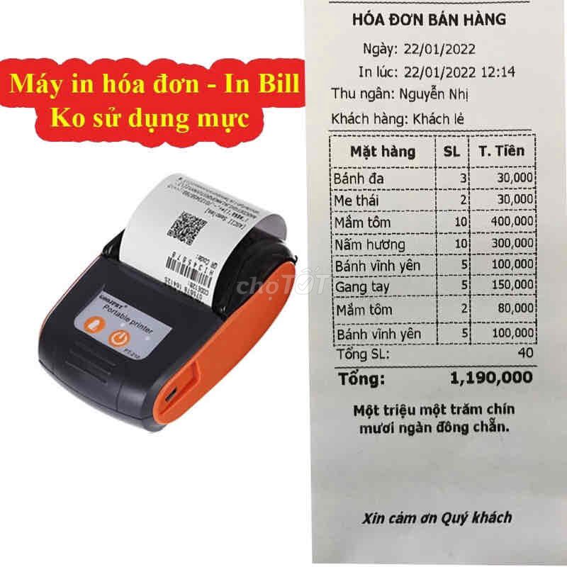 Máy in PT-210 tặng 6 cuộn giấy. Mua bán Đồ dùng văn phòng tại Quận 3 Tp Hồ Chí Minh được đăng bởi Hannah hình 1