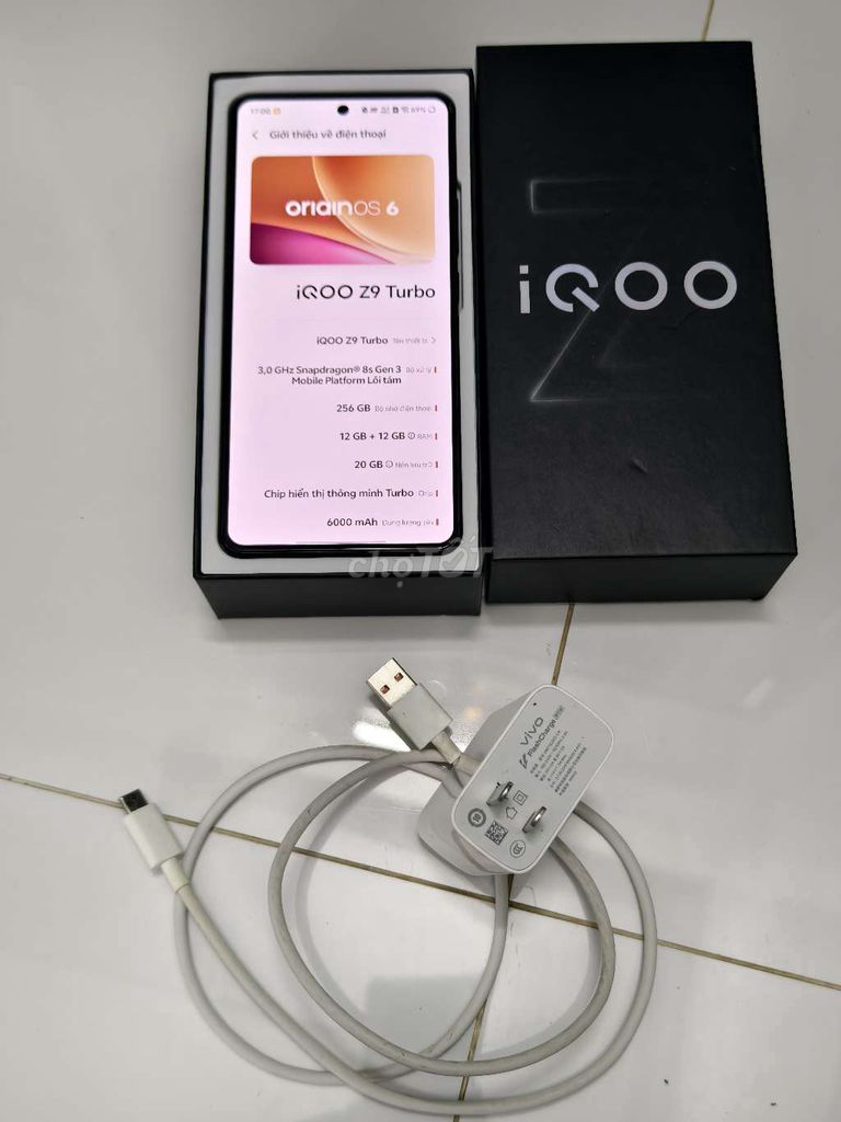 Vivo iQOO Z9 Turbo 12GB/256GB Đen. Mua bán Điện thoại tại Huyện Đất Đỏ Bà Rịa - Vũng Tàu được đăng bởi Nguyễn Nghi hình 1