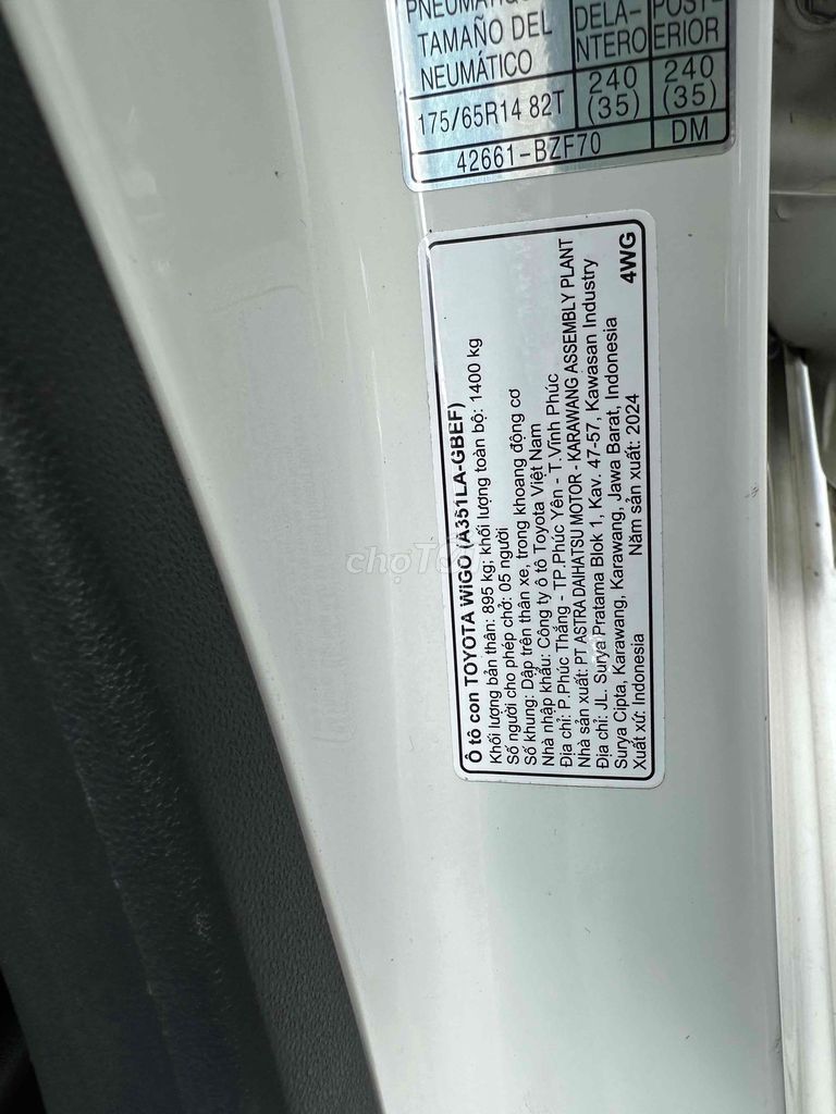Toyota Wigo tự động 2024 -13,000 km HÃNG BẢO HÀNH. Mua bán Ô tô tại Quận Bình Thạnh Tp Hồ Chí Minh được đăng bởi phuongneo hình 5