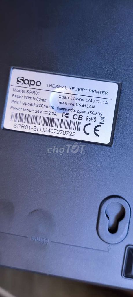 Máy in hóa đơn nhiệt Sapo SPR01 80mm. Mua bán Đồ dùng văn phòng tại Quận Gò Vấp Tp Hồ Chí Minh được đăng bởi Hey ji hình 1