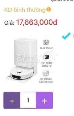 Robot hút bụi Trắng 250m² 13000Pa. Mua bán Thiết bị vệ sinh, nhà tắm tại Thị xã Tân Uyên Bình Dương được đăng bởi Trần hoàng khôi hình 1