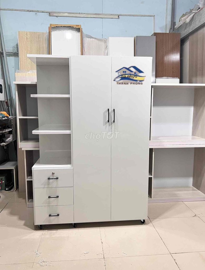 Tủ quần áo 2 cánh + kệ nhựa đài loan. Mua bán Tủ, kệ gia đình tại Thành phố Thủ Đức Tp Hồ Chí Minh được đăng bởi Ngọc Lan hình 1
