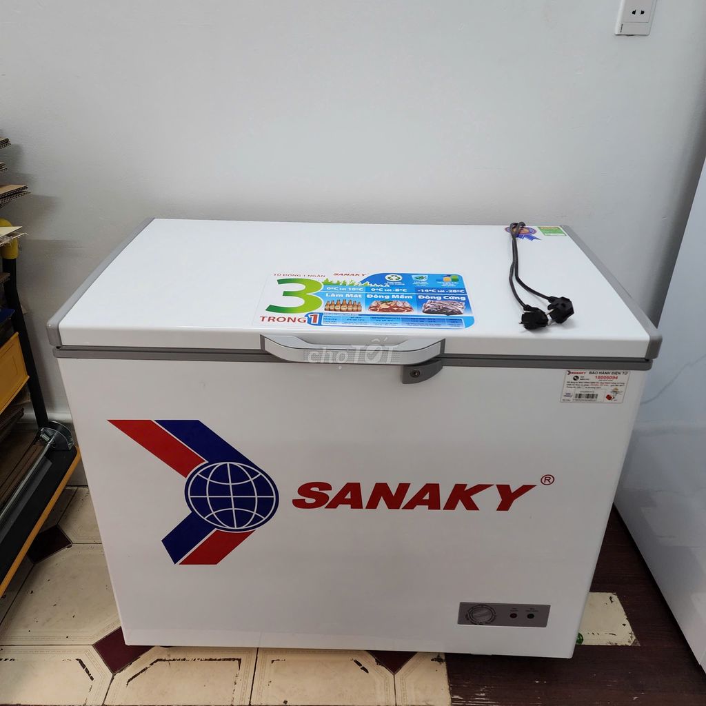 Tủ đông SANAKY 208Lít mới 90%