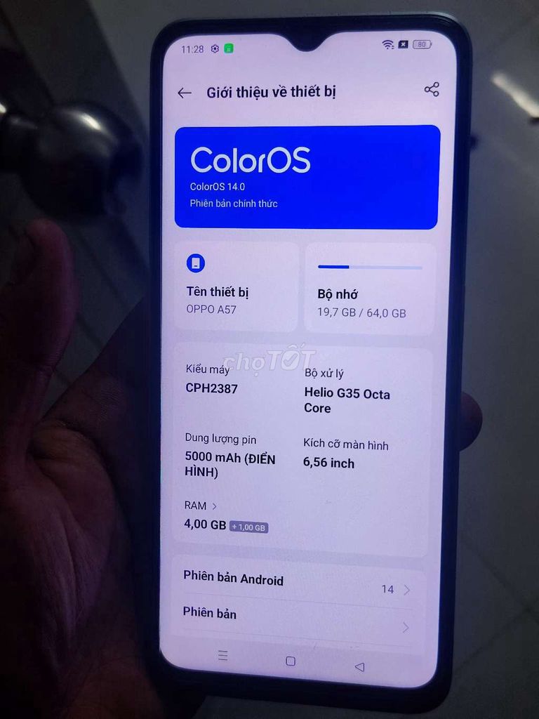 Oppo A57 64GB Xanh 4GB . Mua bán Điện thoại tại Thành phố Long Xuyên An Giang được đăng bởi lâm hình 1