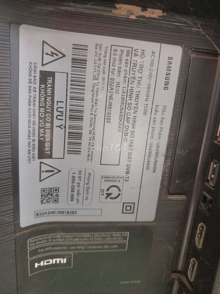 Tivi Samsung UA49MU6400K 2017. Mua bán Tivi, Âm thanh tại Thành phố Biên Hòa Đồng Nai được đăng bởi Phạm Viết Long hình 1