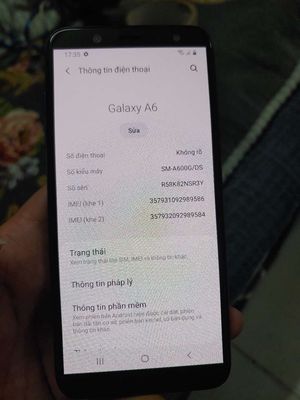 Bán samsung A6 full zin giá rẻ. Mua bán Điện thoại tại Quận Gò Vấp Tp Hồ Chí Minh được đăng bởi Mr phương