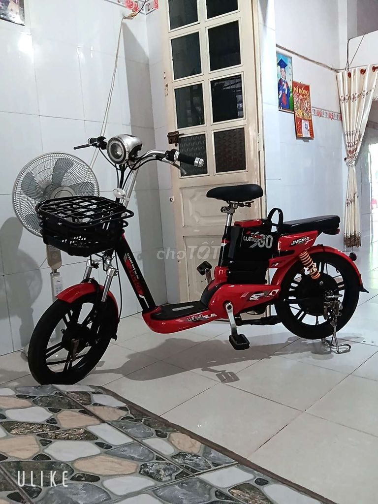 Xe đạp điện JVCeco màu Đỏ. Mua bán Xe điện tại Huyện Hòa Thành Tây Ninh được đăng bởi thaonguyen hình 2