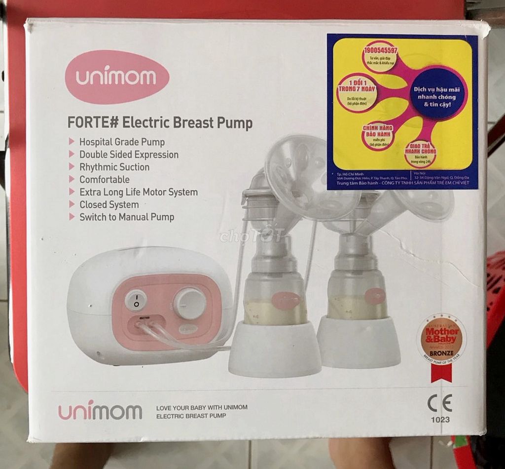 UNIMOM Forte máy hút sữa 2 đầu