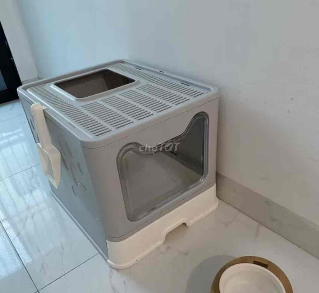 Chậu cát mèo nhựa Xám Như mới. Mua bán Phụ kiện, Thức ăn, Dịch vụ tại Quận Cầu Giấy Hà Nội được đăng bởi Nhật Hà hình 1