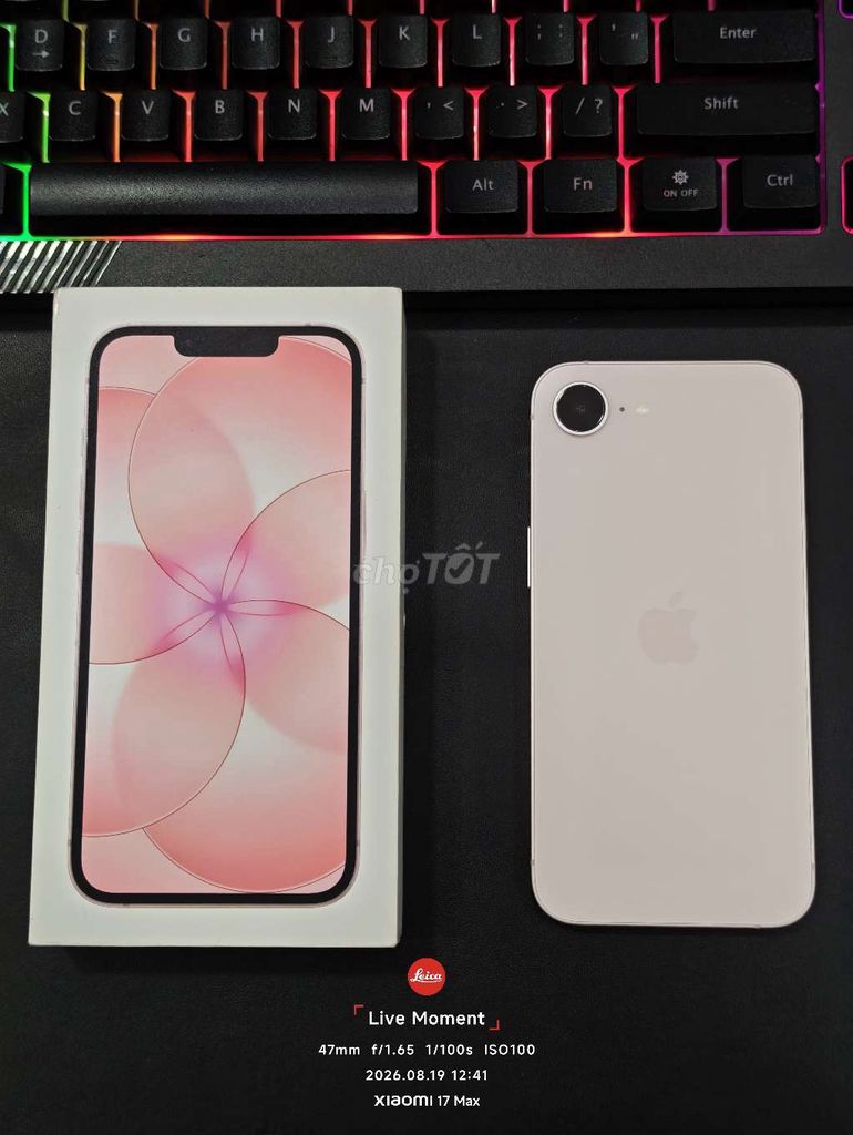 Apple iPhone 17E 256GB Hồng lock cnc fullbox 99%. Mua bán Điện thoại tại Quận Ninh Kiều Cần Thơ được đăng bởi Nguyễn Toàn hình 1