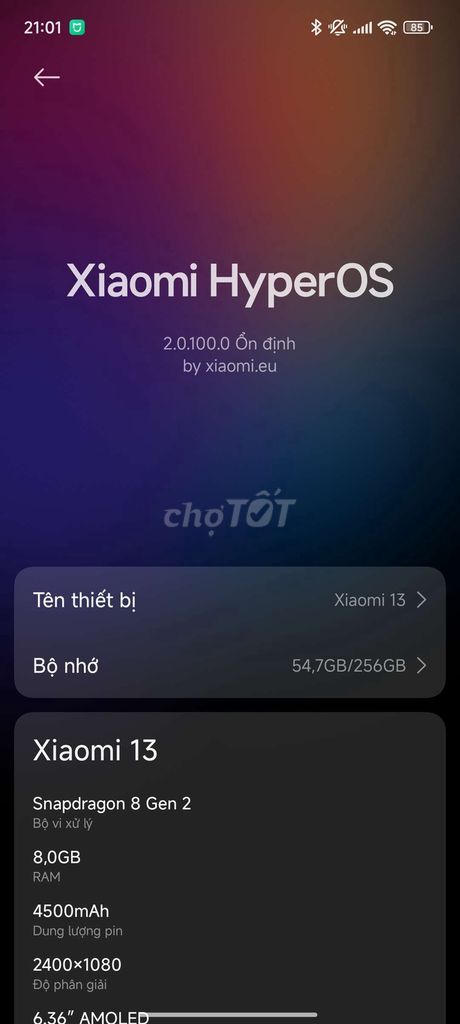 Mi 13 256gb cần bán