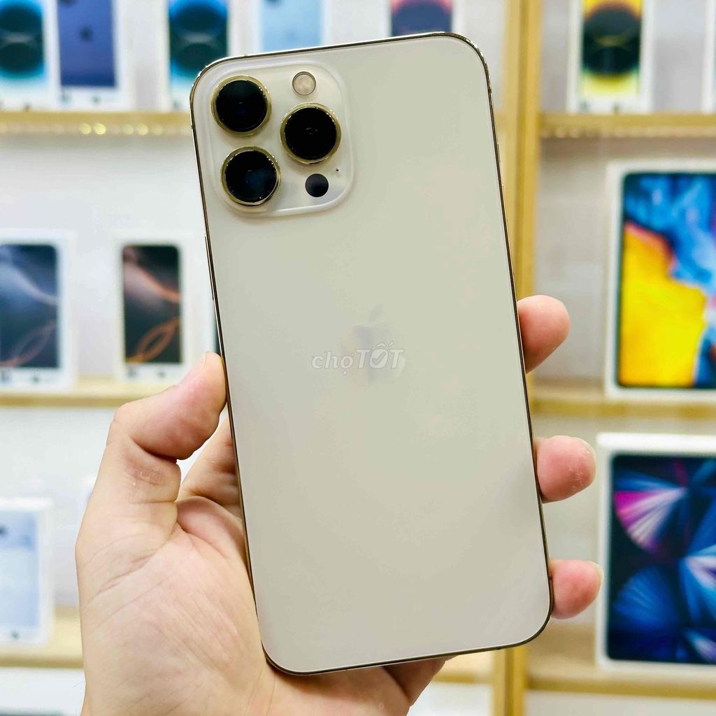 🍎13 PROMAX GOLD 128GB QTẾ ZIN ĐẸP 98%  PIN 100%. Mua bán Điện thoại tại Quận Ninh Kiều Cần Thơ được đăng bởi Nghĩa Trần Mobile hình 1
