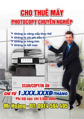 Dịch vụ cho thuê máy photocopy cà mau