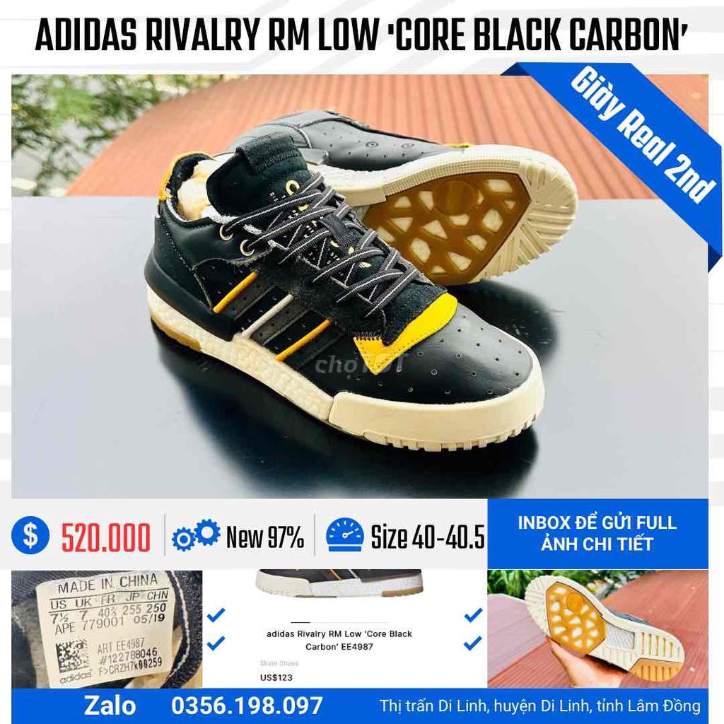 [CHÍNH HÃNG][Mới 97%] Adidas Rivalry Boost. new 3t