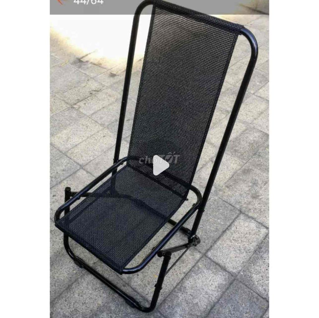Ghế xếp khung thép lưới màu Đen. Mua bán Bàn ghế tại Huyện Hóc Môn Tp Hồ Chí Minh được đăng bởi Quế Anh hình 1