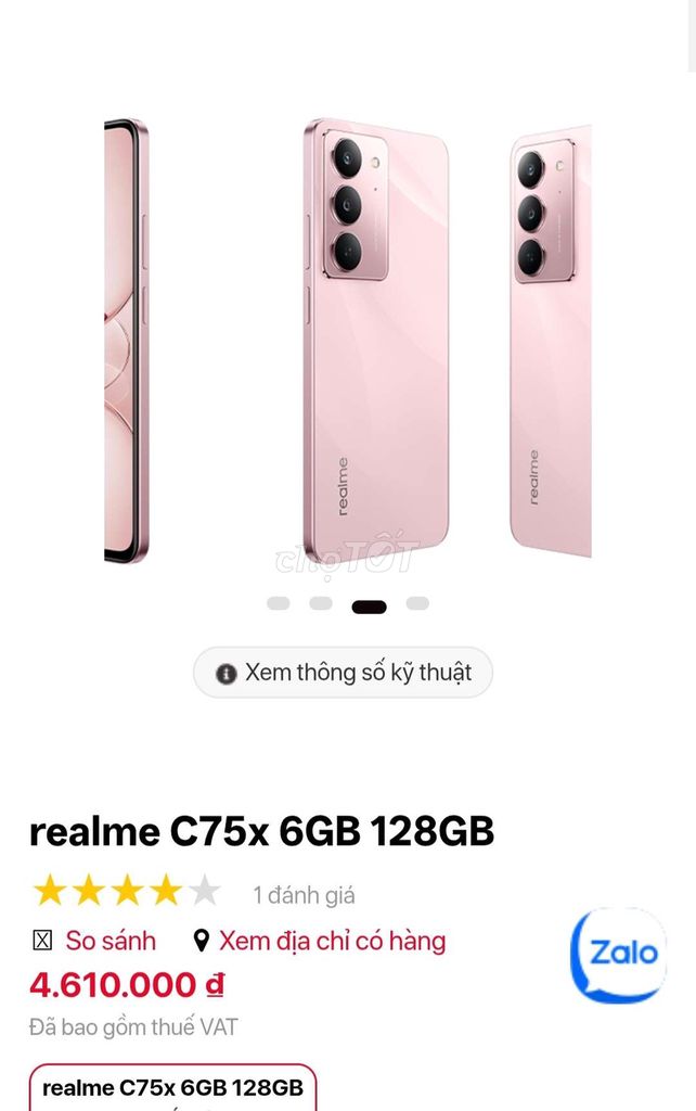 Realme C75x Ram 6/128. Mua bán Điện thoại tại Thị xã Phú Mỹ Bà Rịa - Vũng Tàu được đăng bởi Shark Store Phú Mỹ hình 1