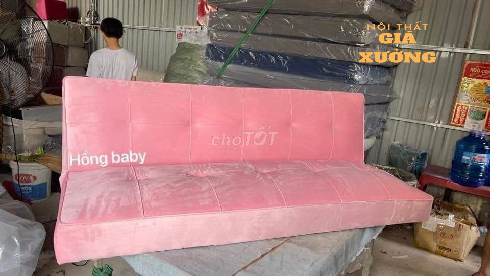 SOFA BED - SOFA BED MỚI -- GHẾ HỒNG NHUNG ---