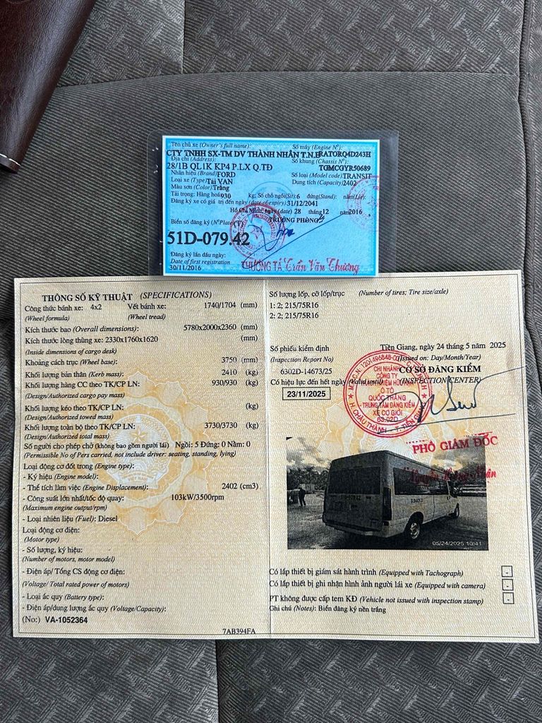 Ford Transit 2016- 286000 km. Mua bán Ô tô tại Thành phố Mỹ Tho Tiền Giang được đăng bởi Ty cano jetski hình 9