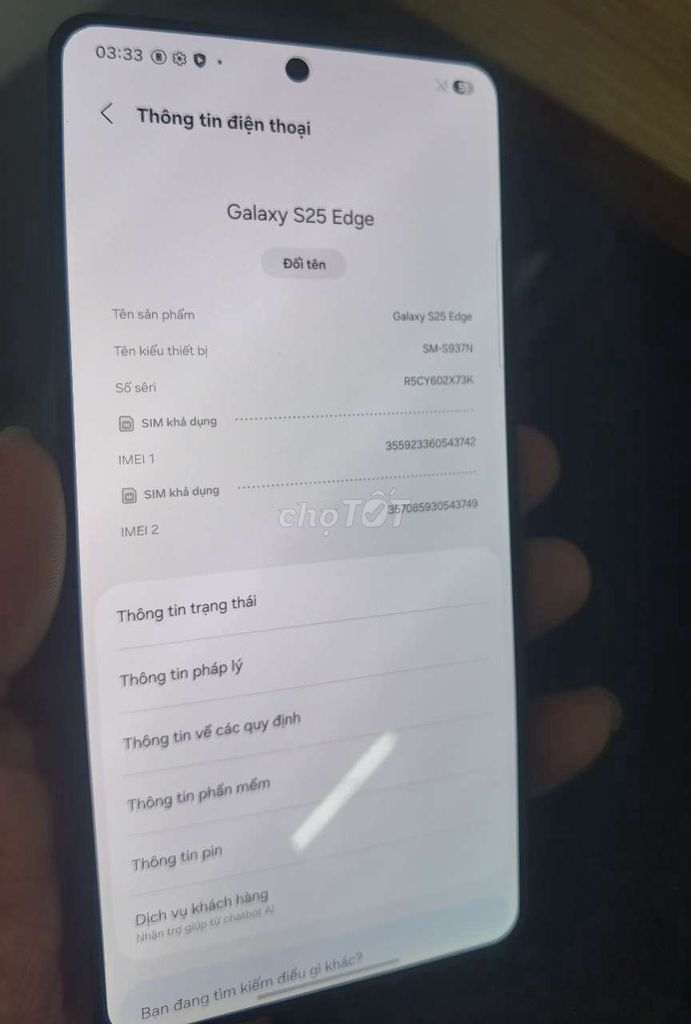 Samsung Galaxy S25 Edge 12GB 256GB Tím. Mua bán Điện thoại tại Huyện Bình Xuyên Vĩnh Phúc được đăng bởi unbrick hình 1