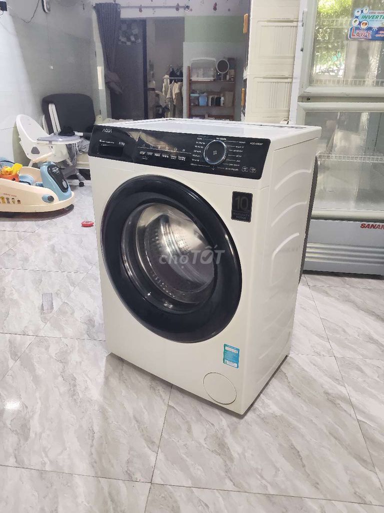 Máy giặt Aqua 8kg Inverter Trắng. Mua bán Máy giặt tại Quận Gò Vấp Tp Hồ Chí Minh được đăng bởi hai dang hình 1
