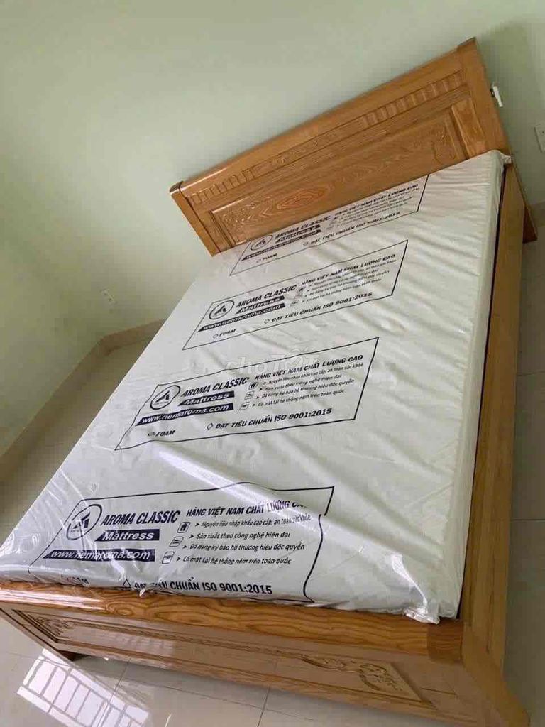 Nệm foam Aroma Classic 1m6x2mx10cm Trắng, Xanh. Mua bán Giường, chăn ga gối nệm tại Quận Thốt Nốt Cần Thơ được đăng bởi Nệm Giá Kho Thốt Nốt hình 1
